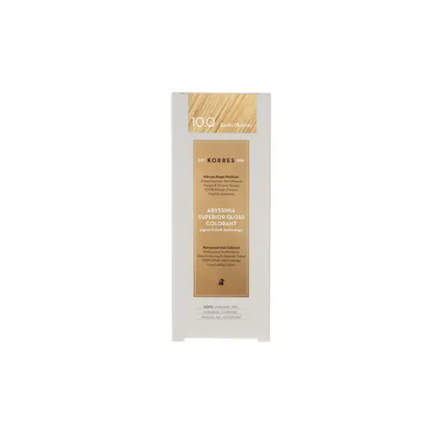 KORRES Abyssinia Superior Gloss Colorant Ξανθό Πλατίνας 10.0 50ml 2