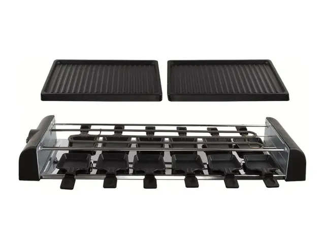 Γκριλιέρα Raclette Livoo (DOC185) για 12 άτομα, με ισχύ 1800W, ρυθμιζόμενο θερμοστάτη και επιφάνεια ψησίματος 75x24cm DOC185 2