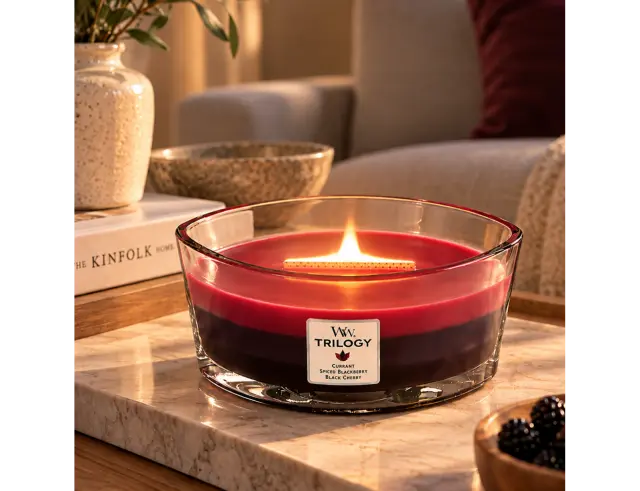 Αρωματικό Κερί WoodWick με διάρκεια καύσης έως 70 ώρες και άρωμα Sun Ripened Berries76972E
