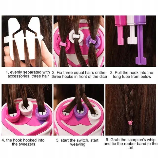 Σετ DIY για πλεξουδάκια μαλλιών 6+ - DIY Rope Bracelet 3