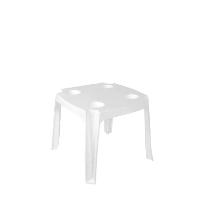 Et Plast MALIBU Τραπεζάκι πλαστικό τετράγωνο μικρό 42x42x42cm Λευκό / 102250