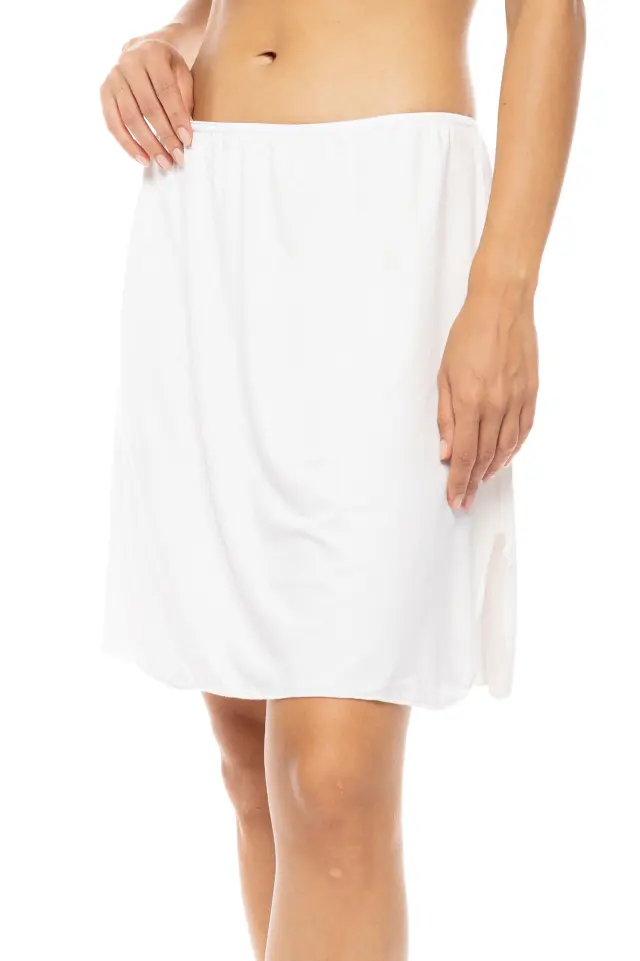 Μεσόφουστα Inner Skirt Long 205 White Pink Label 3