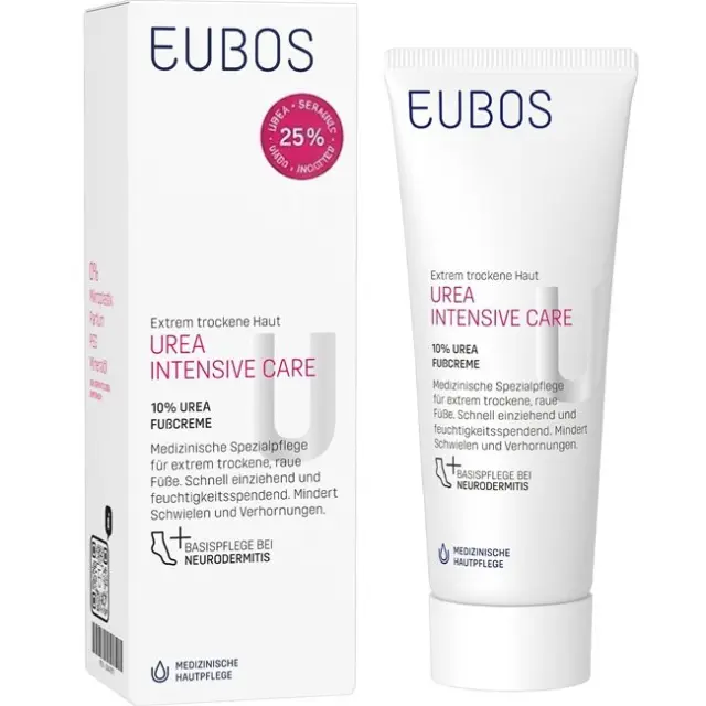EUBOS Urea 10% Foot Cream Κρέμα Ποδιών Ιδανική για Καθημερινή Χρήση στα Ξηρά και Σκασμένα Πόδια 125ml