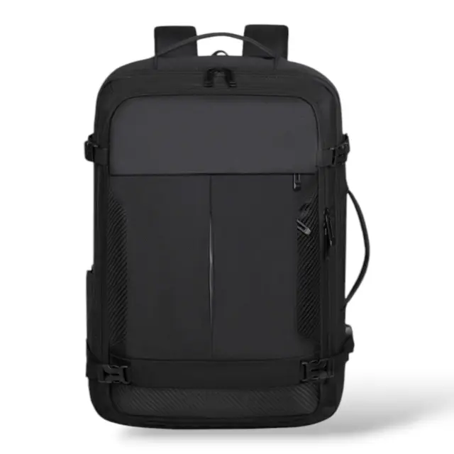 Σακίδιο Πλάτης Ταξιδίου με Επέκταση 50x34x22 +5cm Playbags Collection PS2406. Μαύρο Max 50lt 3