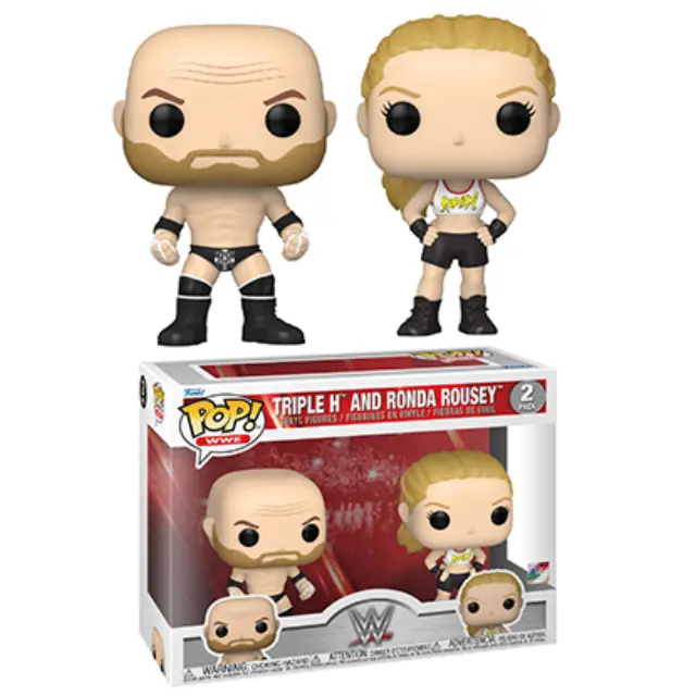 Funko Pop! WWE: Triple H and Ronda Rousey (2 Pack) Figure