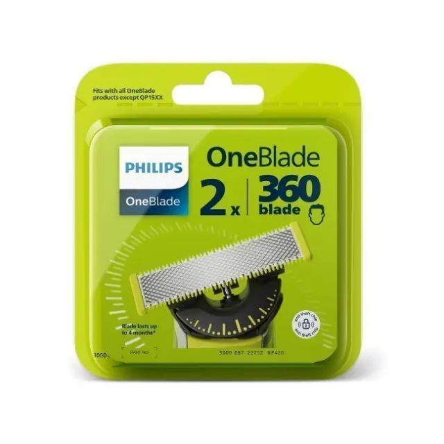Philips OneBlade 360 - Replacement Blades 2 PCS (QP420-50) - Health and Personal Care 2