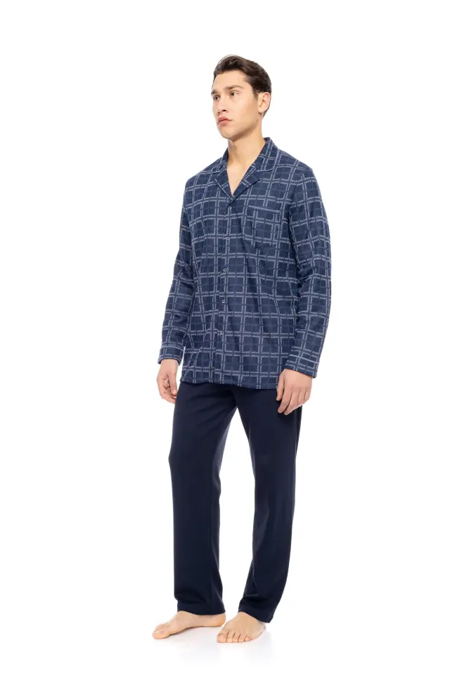 W-M774 - Type - PYJAMA BUTTONED JACQUARD DENIM PLAID 2