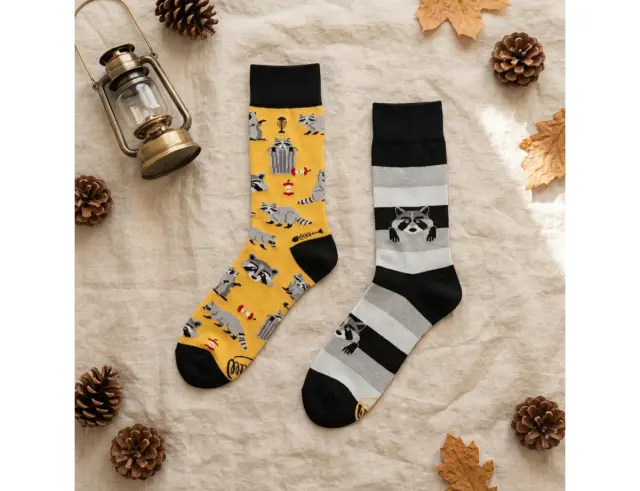 Κάλτσες Raccoon Bandit Many Mornings με μέγεθος 39-42 - ΕνηλίκωνRaccoon Bandit Regular 39-42
