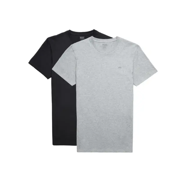 Diesel Ανδρικό Φανελάκι T-Shirt Randal Tube Logo Print - Διπλό Πακέτο, Χρώμα Μαύρο-Γκρι