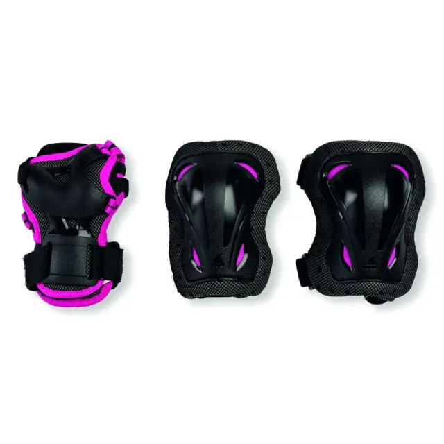 ROLLERBLADE Παιδικά Προστατευτικά Junior 3pack για κορίτσι - Μαύρο/Ροζ Μαύρο-Ροζ