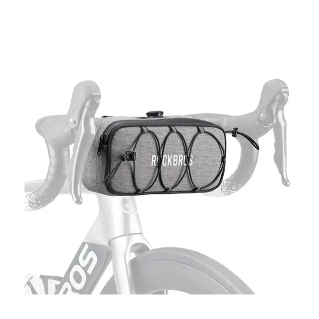 Rockbros TL001 Road to Sky 1.9L Waterproof Handlebar Bike Bag Gray