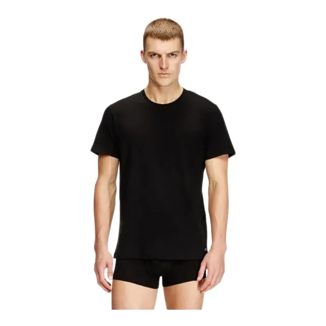 Diesel Ανδρικό Φανελάκι T-Shirt Randal Denim Division Logo - Τριπλό Πακέτο, Χρώμα Μαύρο 2