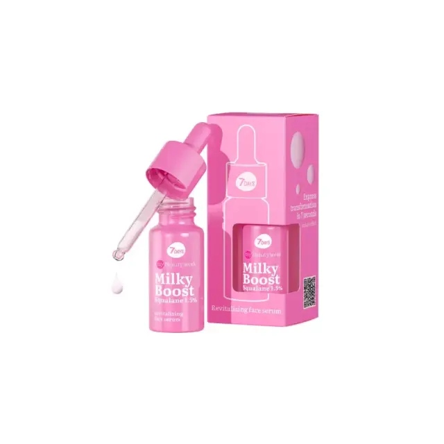 7DAYS Milky Boost Squalane 1.5% Revital Face Serum Αναζωογονητικός Ορός Προσώπου, 20ml