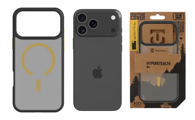 Tactical MagForce Hyperstealth 2.0 Cover for Apple iPhone 18 Pro Max/17 Pro Max Black/Yellow 3