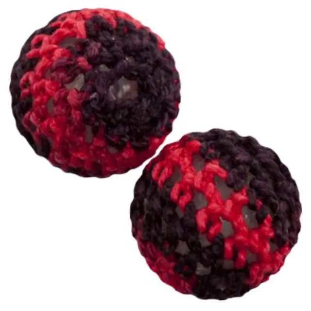 Χάντρα Μάλλινη Round Plum Mix 16mm - 5τεμ
