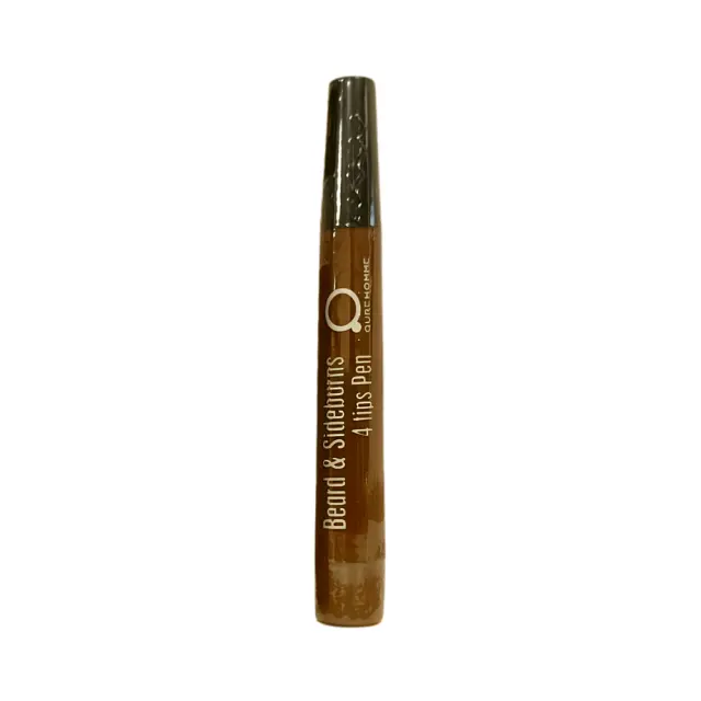 Qure Homme eau de parfum Peppermint Vanilla 50ml + Beard & Sideburns 4 Tip Pen Brown Καστανό (Set) & Δώρο Τσαντάκι Νεσεσέρ Μαύρο 3