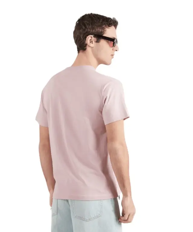 Vans - Ανδρικό T-shirt Κοντομάνικο Left Chest SS VN000R9X-FPR Ροζ 2