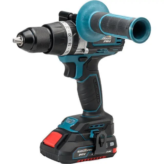 Bormann Pro BBP5140 - Δραπανοκατσάβιδο Μπαταρίας Κρουστικό Brushless Pro, Li-Ion, 2 Ταχυτήτων με 2 Μπαταρίες (2x 2.0Ah) + Φορτιστή + 13 Εξαρτήματα + Βαλίτσα (035145) 3
