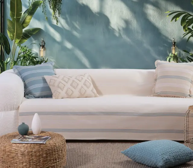 ΡΙΧΤΑΡΙ ΠΟΛΥΘΡΟΝΑΣ SPIRIT BLUE 180Χ180 NEF-NEF HOMEWARE NATURAL