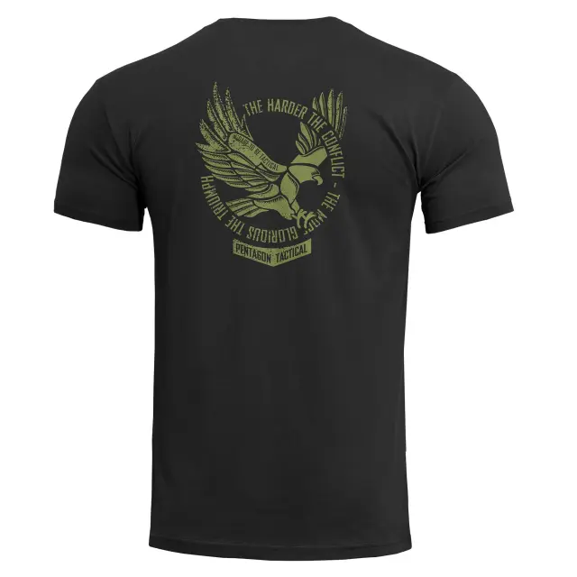 Pentagon Ageron "Eagle" T-Shirt-Μπλουζάκι Μακό για Τακτική - Καθημερινή Χρήση - 00-White-Λευκό 2