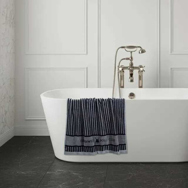 Πετσέτα Προσώπου 50x90 550gsm Greenwich Polo Club Loft 4143 Dark Grey 100% βαμβακερό 2