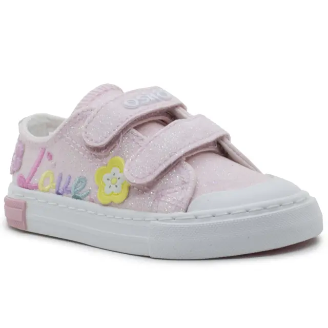 Sneakers Conguitos Ροζ ''Love'' με αυτοκόλλητο Ossh127029 - 25 2