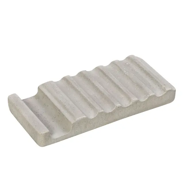 Σαπουνοθήκη ανοιχτό γκρι 16x8x2,3cm Espiel TZT108