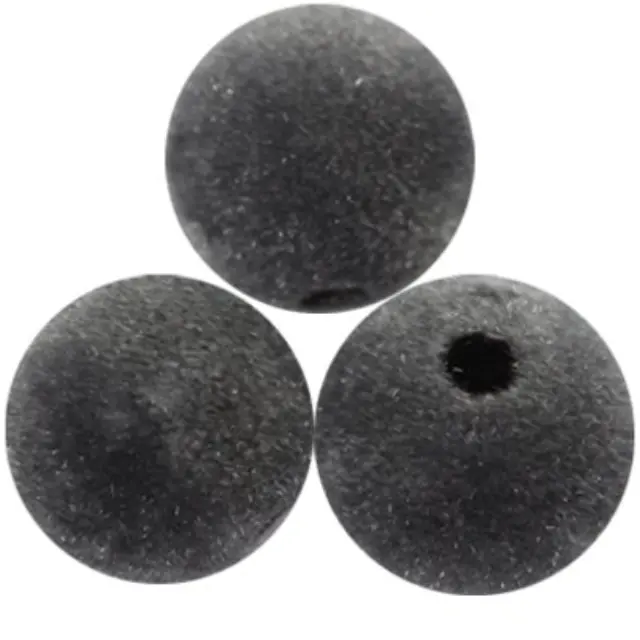 Χάντρα Felt Grey 14mm - 20τεμ