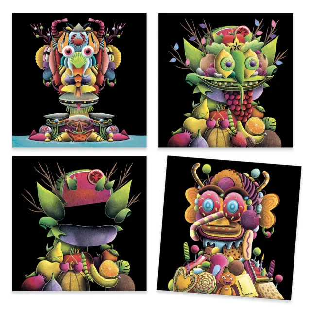 Djeco Inspired by Giuseppe Arcimboldo - Κολάζ Πορτρέτα με λαχανικά της άνοιξης 5+ ετών 09370 2