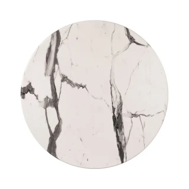 ΕΠΙΦΑΝΕΙΑ ΤΡΑΠΕΖΙΟΥ Φ60Χ2.5εκ. MARBLE WHITE GREY 5657 FB95227.11