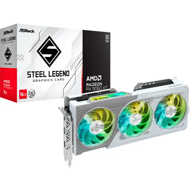 Asrock Radeon RX 9060 XT STEEL LEGEND OC 16GB