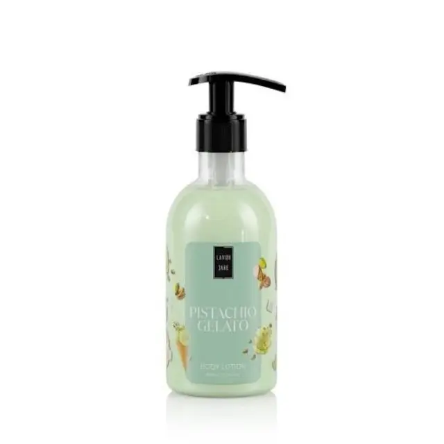 Lavish Care Body Lotion Ενυδατική Κρέμα Χεριών & Σώματος Pistachio Gelato με Νότες Φιστικιού, Βανίλιας, Αμυγδάλου & Macaroon, 300ml