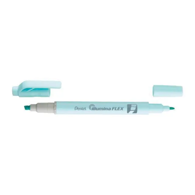 Pentel Illumina Μαρκαδόρος Υπογράμμισης 2πλής Όψεως Pastel Skyblue (SLW11P-SE)