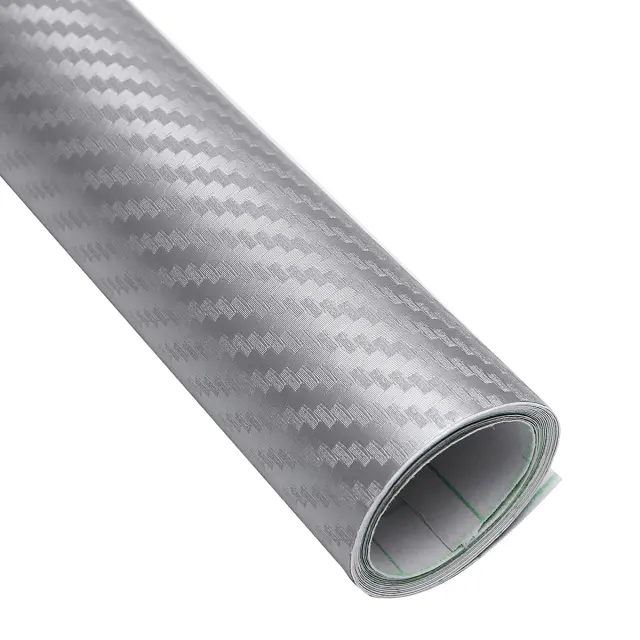 Ταινίες διακοσμητικές αυτοκόλλητες 3D CARBON 13 x 500 cm - 2 τεμ SILVER CARBON
