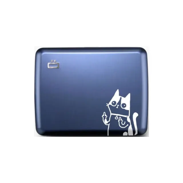 Ogon Πορτοφόλι Αλουμινίου & Θήκη Καρτών / Aluminium V2 Smart Case Wallet: Bad Cat
