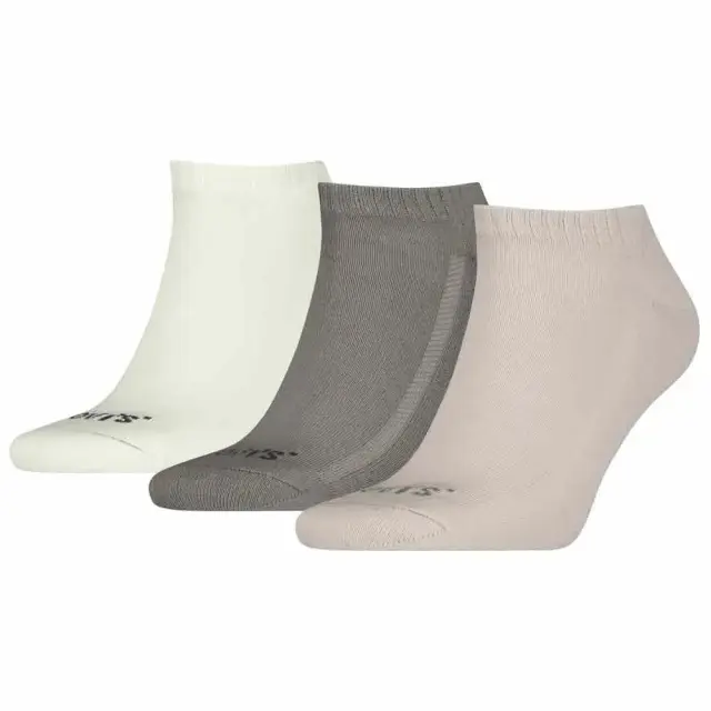 Levi's Uni Low Cut Orange Tab Socks 3-Pack Beige Combo Beige Combo - 43/46
