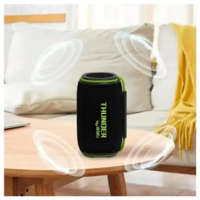 Φορητό Ηχείο Bluetooth WiWU Thunder H5 TWS BT 5.3 USB MicroSD IPX6 2400mAh 15W Μαύρο N68285 3