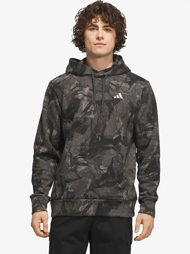 Adidas Graphic Hooded Sweatshirt Grethr/Carbon KG7994 - XL