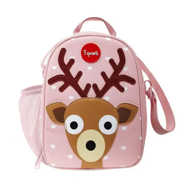 Ισοθερμική τσάντα Φαγητού - 3Sprouts Lunch Bag Deer Pink - 0812895000818 - 0907-ILUDEE
