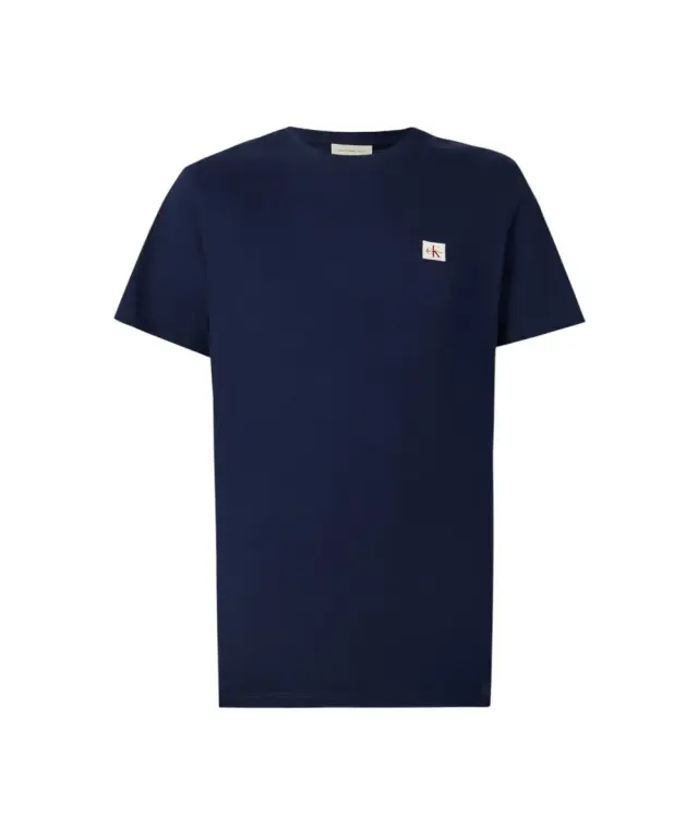 Calvin Klein - Ανδρικό T-shirt Cotton Badge Regular Fit LV04RC272G-WFW Μπλε Σκούρο - M 2