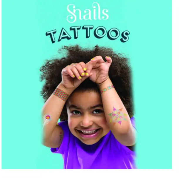 Snails Body Tattoo Neon Παιδικά Τατουάζ 22τμχ 2