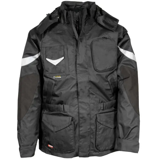 Αδιάβροχο παρκά ψύχους 4 σε 1 Cofra Icestorm black/black