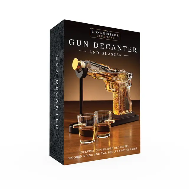 The Source Σετ με Καράφα Πολυτελείας "Όπλο" & Ποτήρια / Gun Decanter Set