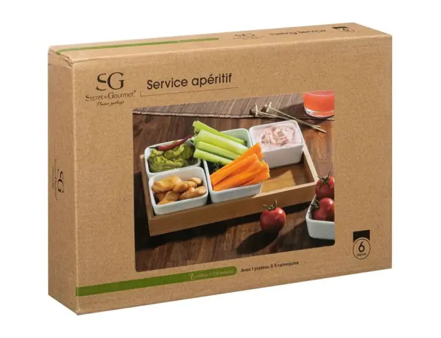 Σετ Σερβιρίσματος Secret de Gourmet με 5 κεραμικά μπωλ και δίσκο - 6 τεμάχια 173778 3