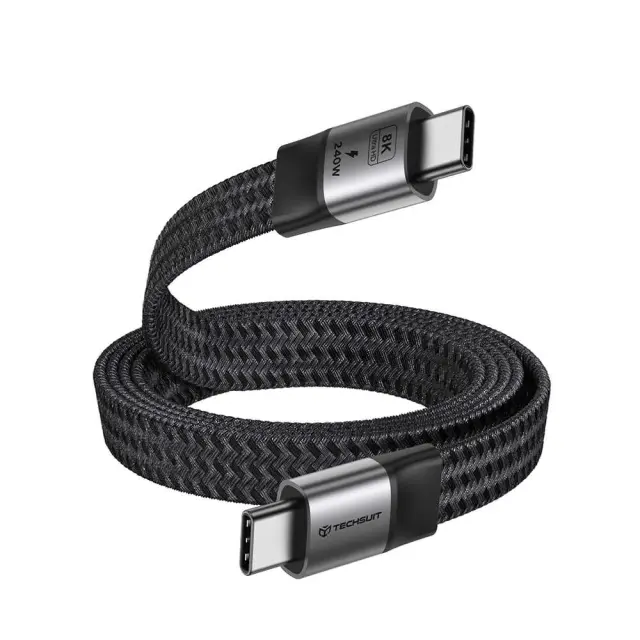 Καλώδιο USB-C σε USB-C Techsuit ElysiumSync Pro (CX1) 240W USB4 40Gbps 1m 2