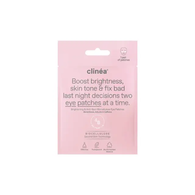 Clinea | Brightening & Anti-Spot Biocellulose Eye Patches Επιθέματα Ματιών Κατά των Κηλίδων & της Υπερμελάγχρωσης | 1 ζευγάρι