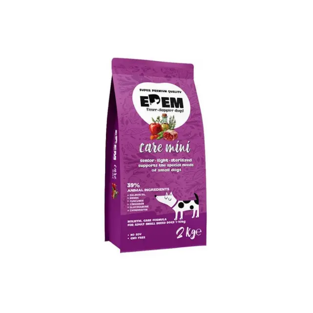 Edem Care Low Grain Senior & Light Mini 2Kg Μονόχρωμο