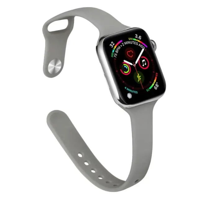 Λουράκι Σιλικόνης Slimming Για Apple Watch 44/45/46/49mm - Brick Cyan OEM