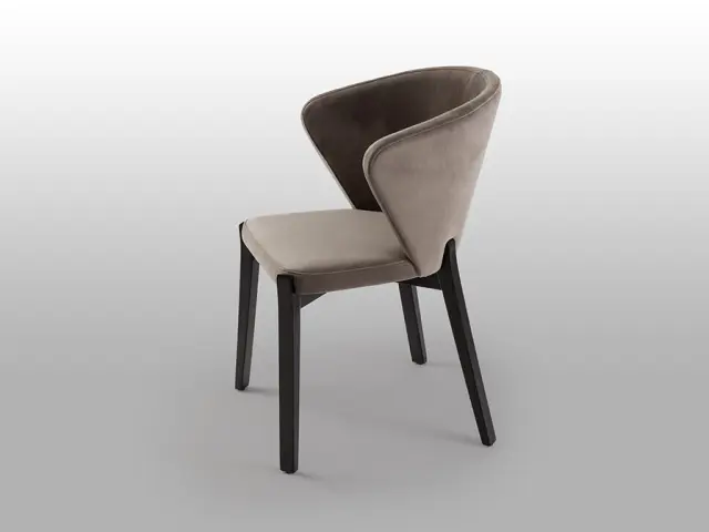 Azura 754927 καρέκλα μαύρο/πέτρα Taupe Καφέ Μαύρο Σκούρο Γκρί 3