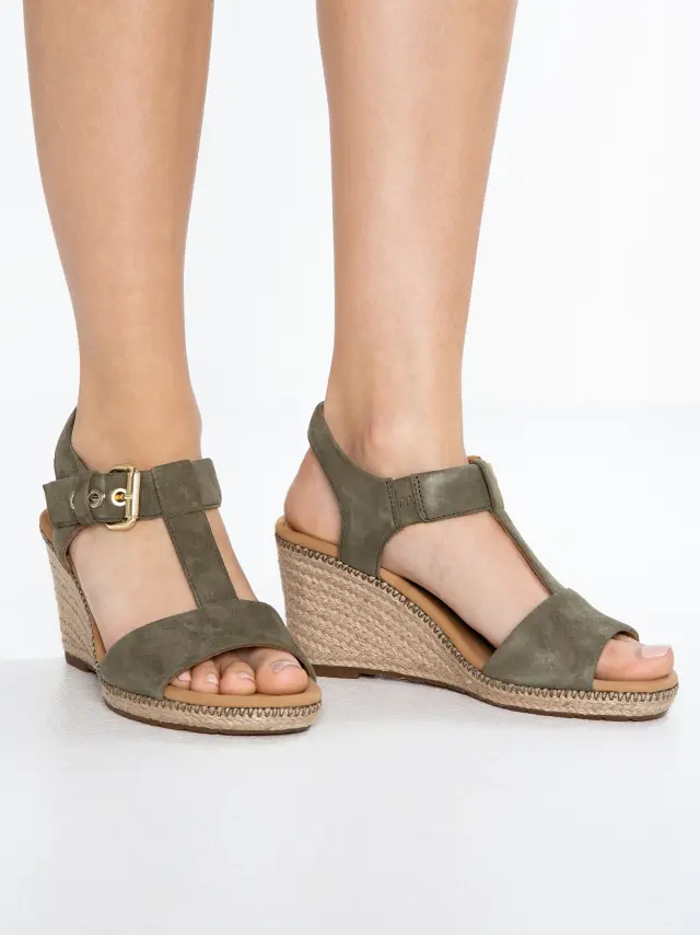 Gabor Πλατφόρμες Γυναικείο δέρμα Nubuck Πράσινο GAB/62824 34-OLIVE 2